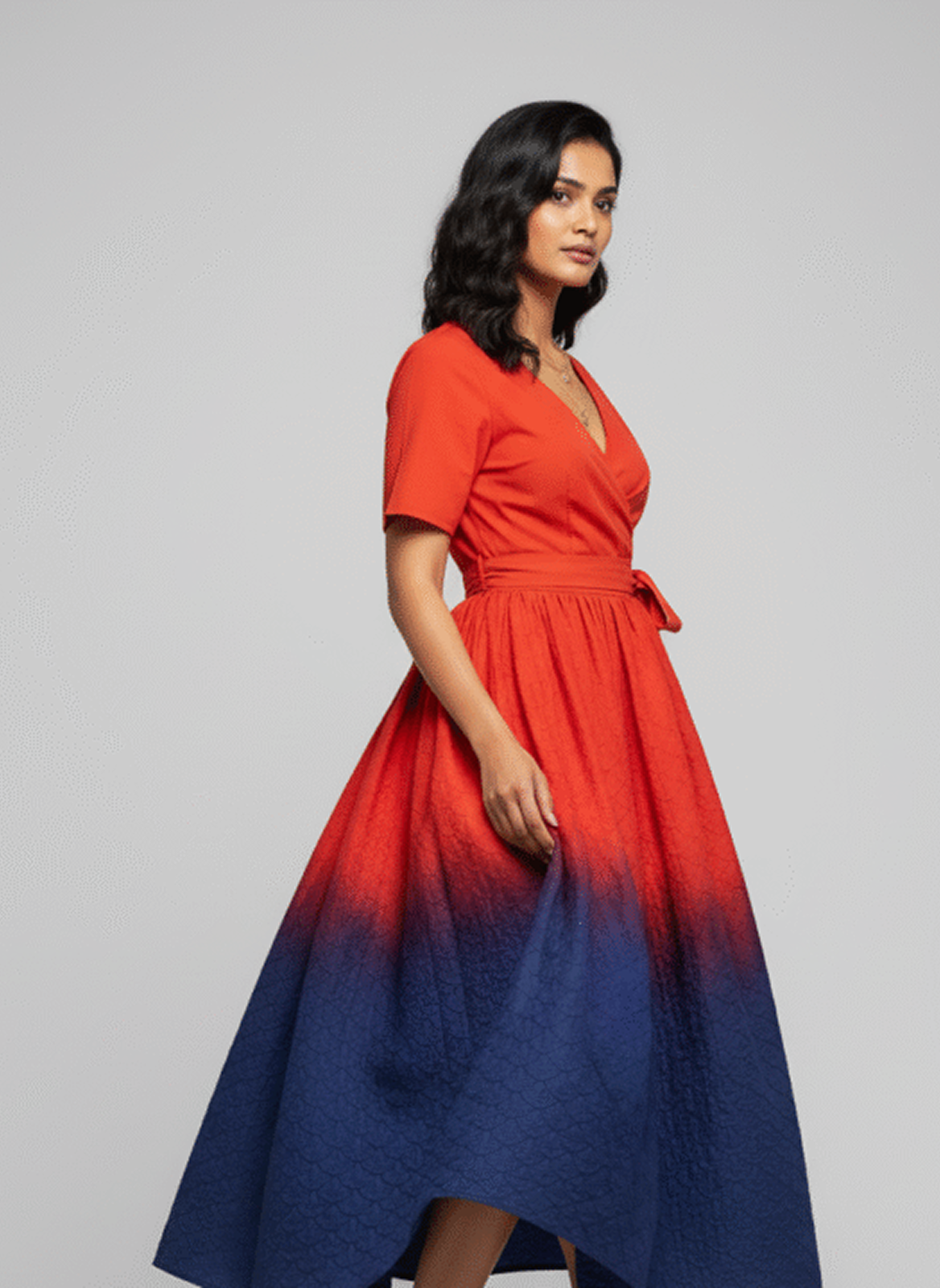 The Chroma Wrap Dress