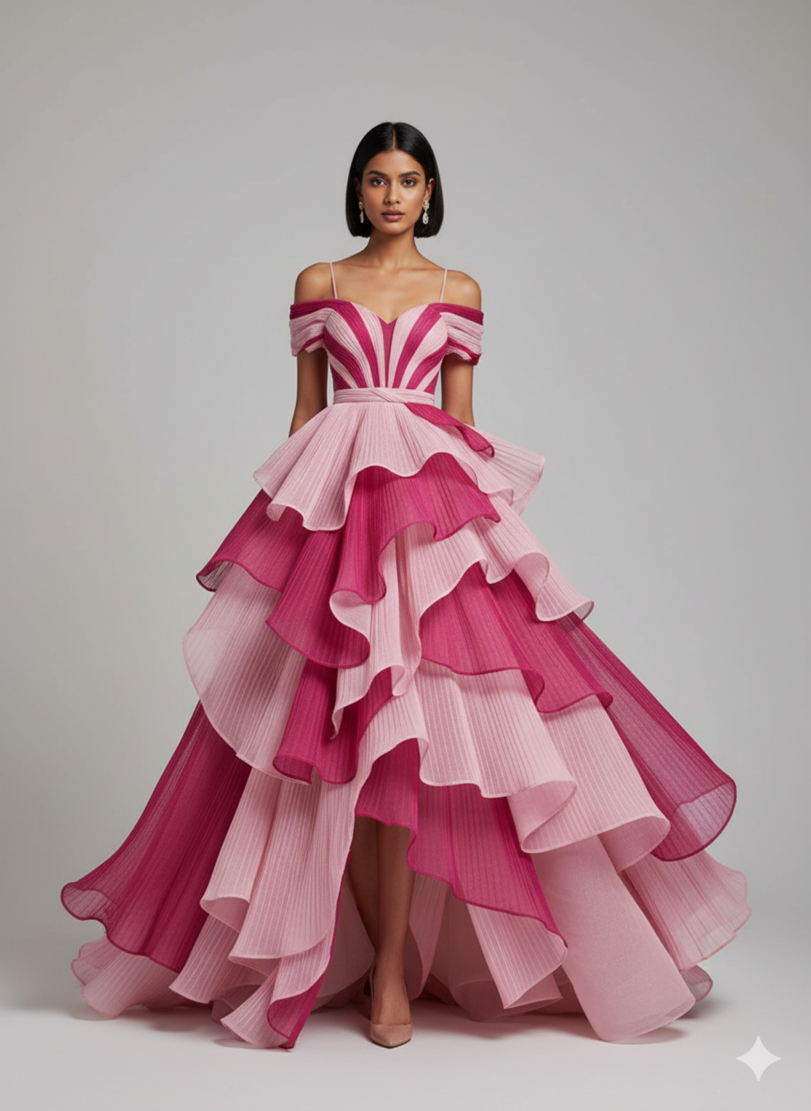The Rosewater Cascade Gown